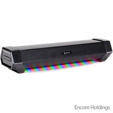 Accessory Power Under Monitor LED Gaming Sound Bar - Glossy ENPCSM2100BKWS