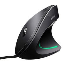 Wired Vertical Mouse, Optical Ergonomic Mouse with 4 Adjustable 800/1200/2000...