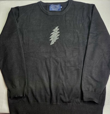 Sec 119 Sweater Mens XL BOLT Black Grateful Dead NWOT