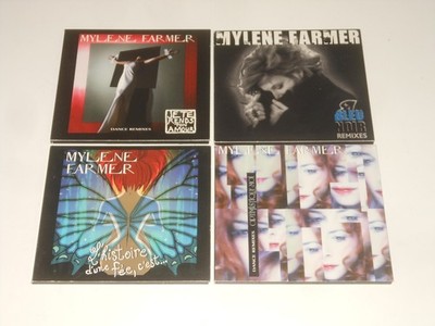 Mylene Farmer - 4 Maxi-CDs - Bleu Noir + Optimistique-Moi +Je Te Rends Ton Amour