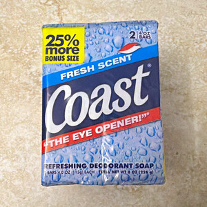 Coast The Eye Opener Deodorant Soap Fresh Scent Refreshing 2 Bars 4 oz