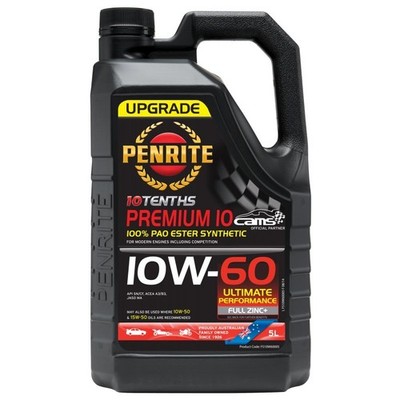 Motoröl Penrite 10 Tenths Premium 10 10W-60 PAO ESTER Full Synthetic 5L