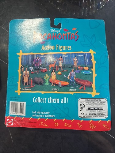 Disney Pocahontas John Ratcliffe Action Figure New Rare Vintage Mattel Toy-F - Afbeelding 2 van 2