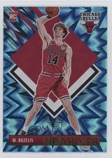 2024-25 Panini NBA Hoops Hoops Tribute Teal Explosion Matas Buzelis #295 1t2h