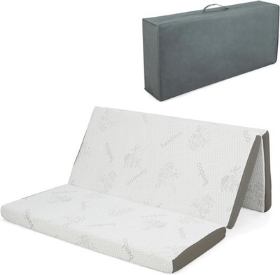 Dreifach faltbare Bodenmatratze, 10 cm Cool Gel Memory Foam faltbare Schlafmatratze