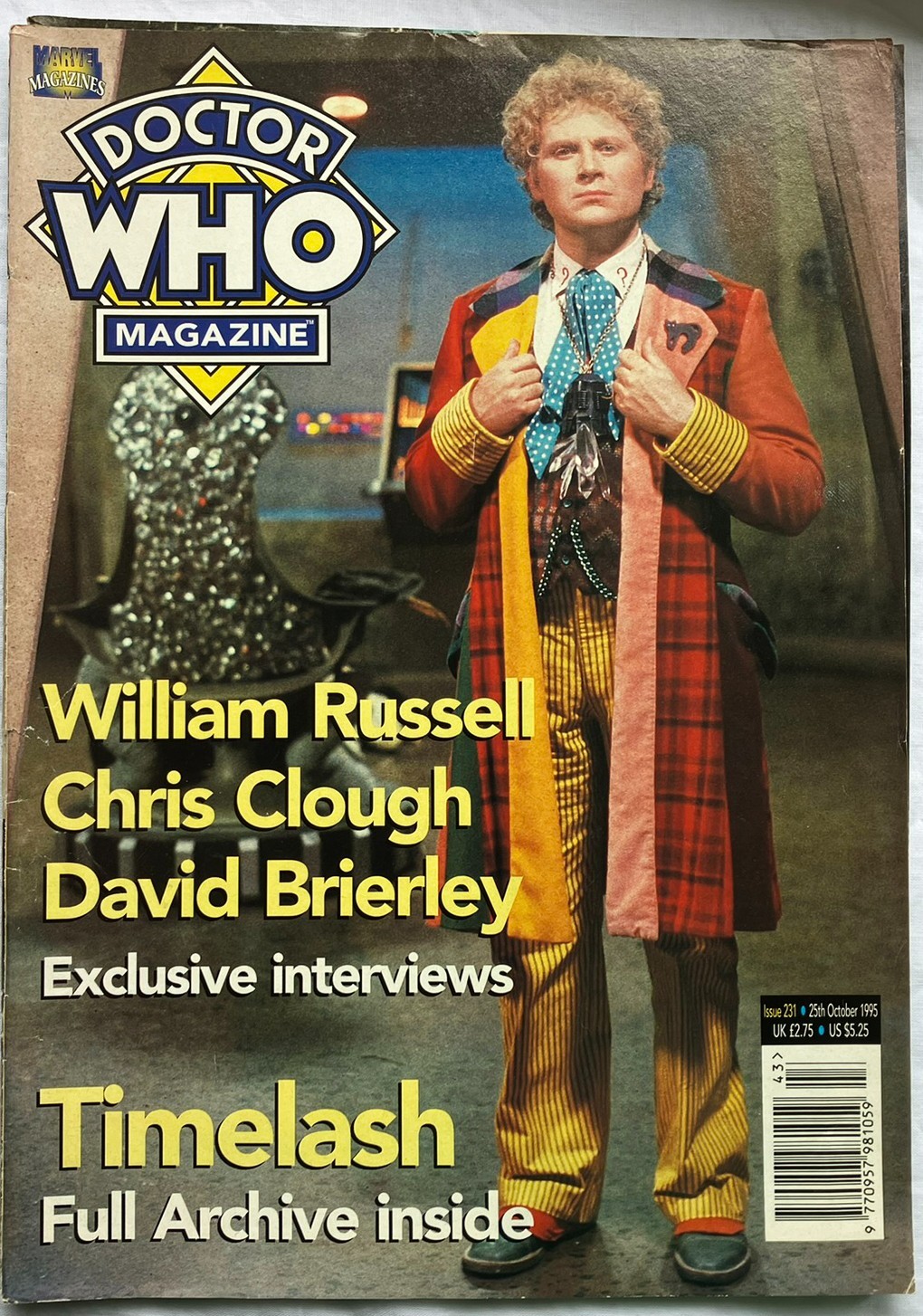 Doctor Who Magazine Issue 231 October 1995 + FREE COPY OF ISSUE 206