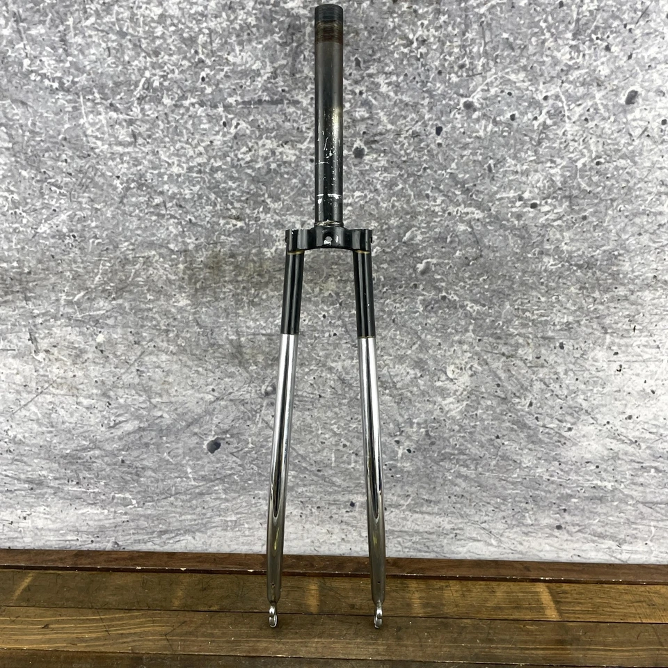 Vintage Dawes Road Bike Fork 27 in 1 inch Threaded Steel Chrome Davis - Image 4 of 4
