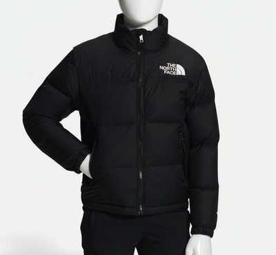 The North Face Kids Boys Black 1996 Retro Nuptse Puffer Jacket Coat Size S (7/8)