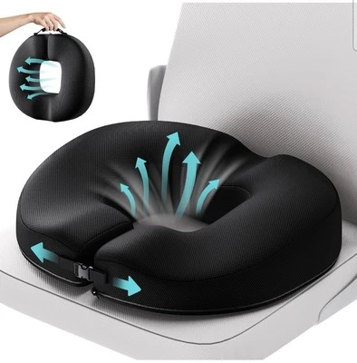 Benazcap Donut Cushion for Hemorrhoids, Coccyx Cushion for Tailbone Pain Relief,
