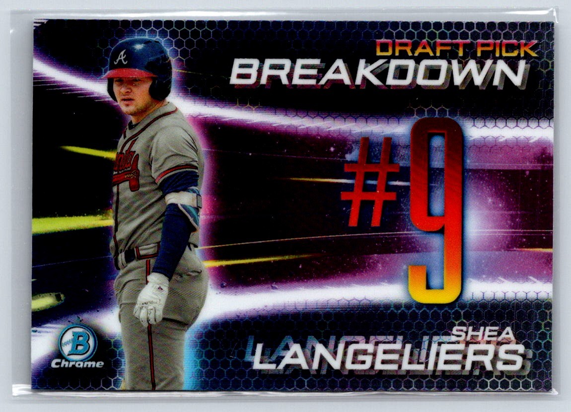 2019 Bowman Chrome BSB-SL Shea Langeliers Draft Pick Breakdown Atlanta Braves