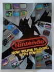 Vintage 1988 NES Nintendo Now Your Playing With Power Insert Promo Poster
