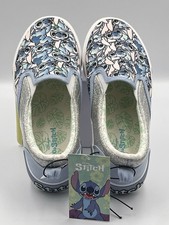 Disney Lilo Stitch Slip On Sneakers Girls Size 4 NEW Glitter Shoes Ground Up