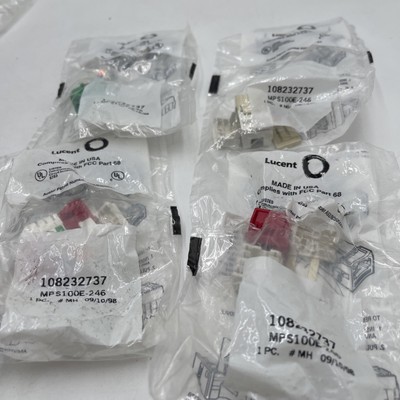 5 Lucent MPS100E-246 108232737 CAT 5e A/B U/UTP Jack 1 Ivory 3 Red 1 Green