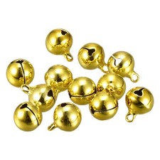 48pcs Jingle Bells 12mm Small Bells for Craft DIY Christmas Gold