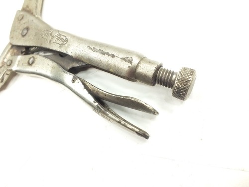 HERRAMIENTAS DE AGARRE DE TORNILLO 18" ALICATES DE BLOQUEO ABRAZADERA C ALMOHADILLAS GIRATORIAS EE. UU. - EMPUÑADURAS DE TORNILLO 18SP - Imagen 10 de 10