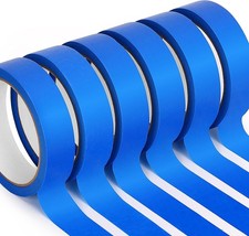 Blue Painters Tape 1 Inch Wide, 6 Rolls 22 Yards Each, Masking Tapes for Walls