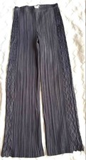 Pleats Please Issey Miyake Pants Gray Size 3 Waist 32cm Inseam 72cm Japan Rare
