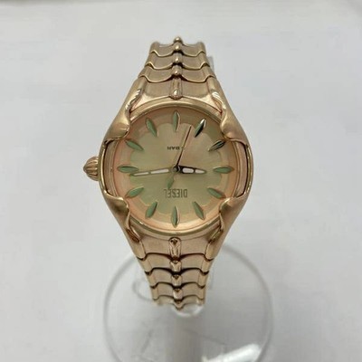 Diesel VERT DZ5604 Pink Gold Quartz Watch Used Boxed From Japan | eBay