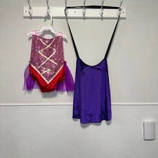 IBTOM CASTLE Toddler Girls 80 Sanderson Sisters Costume Witch Sequin Romper New