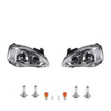 Scheinwerfer Set passend für Opel Corsa C 09/00-06/03 + Leuchtmitt. links rechts