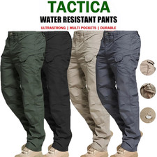 US Men Tactical Cargo Pants Soldier Straight-fit Work Combat Trousers Outdoor