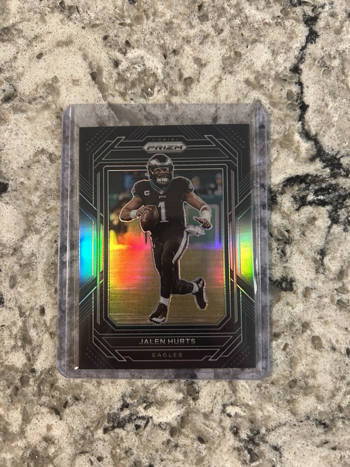 2022 Panini Chronicles - Prizm Black Jalen Hurts #PB-1 Silver