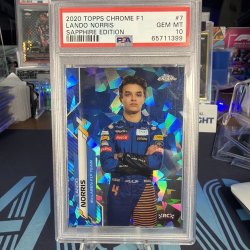 Lando Norris [Sapphire] #7 2020 Topps Chrome Formula 1 card