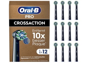 12x ORIGINAL Oral-B Pro CrossAction Aufsteckbürsten für elektrische Zahnbürste