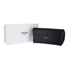 Celine Sunglasses Eyeglasses Medium Soft Leather Case w/ Cloth  NEWBOX - Black-