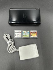 Nintendo DS Lite Onyx Black USG-001 Stylus  Charger w/ Games FAST SHIPPING  