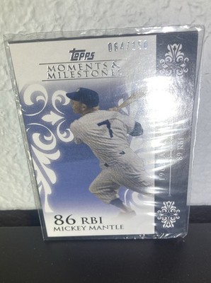 2008 Topps Moments & Milestones - Mickey Mantle #6-19 1962 AL MVP - 89 RBIs /150