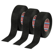 tesa PET Fleece Wire Harness Tape 51608 : 3/4 in. x 27.3 yds. Black  3 Rolls 