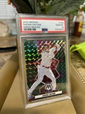2022 Panini Mosaic Shohei Ohtani #164 Green Mosaic Prizm Low Pop 40 PSA 10