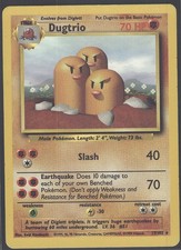 Dugtrio 19/102 Rare Base Set Unlimited Pokemon Lightly Played on eBay