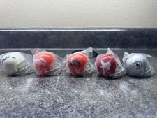 Retro NFL Chargers, Broncos, Dallas Texans & Raiders Vintage Mini Helmets Set