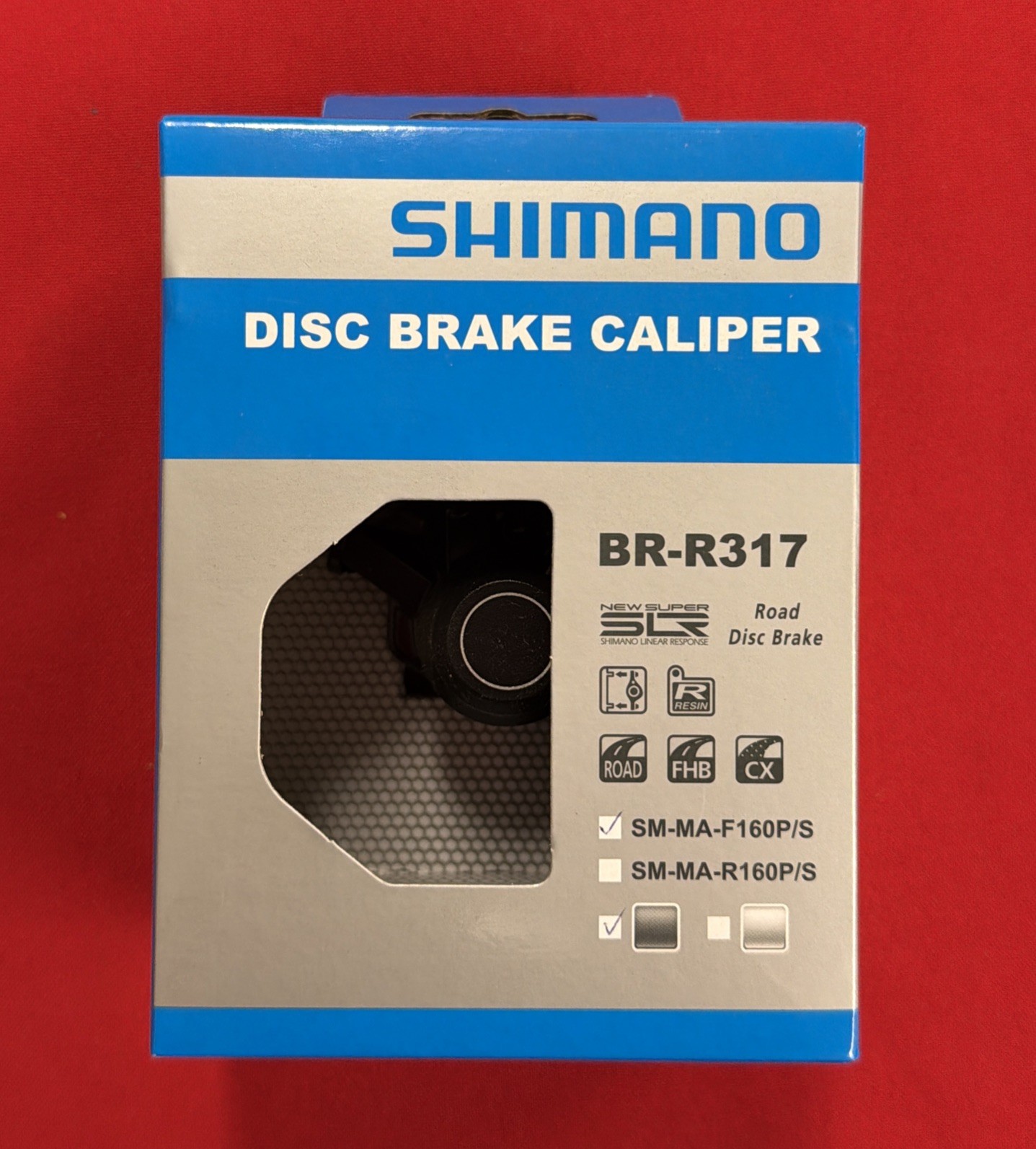 Shimano, BR-R317, Road Mechanical Disc Brake Caliper, Front Only, Post mount NEW