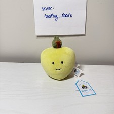 Jellycat Fabulous Fruit Green Apple BNWT - Retired & Rare - 100% Real, No Fake!