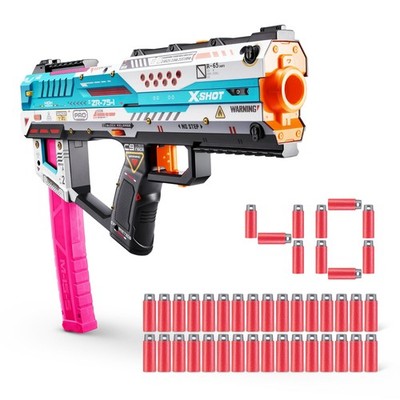 XSHOT SKINS Pro Series Fury-X by ZURU with 40 Darts, Air Pocket Technology Darts