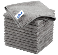 Microfiber Cleaning Cloths, Streak Free Microfiber Towels, 12 Pack