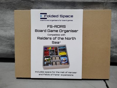 FOLDED SPACE RAIDERS OF THE NORTH SEA BOARD GAME ORGANIZER