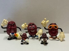 Assorted Multicolor California Raisins Mini Action Figures Mixed Lot