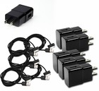 5X 2A ADAPTATEUR DE VOYAGE + 3FT 30PIN USB CÂBLE CHARGEUR MURAL NOIR IPHONE IPAD 2 3 IPOD