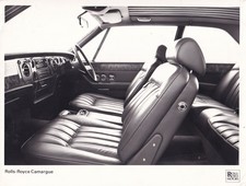 ROLLS ROYCE CAMARGUE, FRONT INTERIOR SIDEVIEW, PERIOD PHOTOGRAPH.