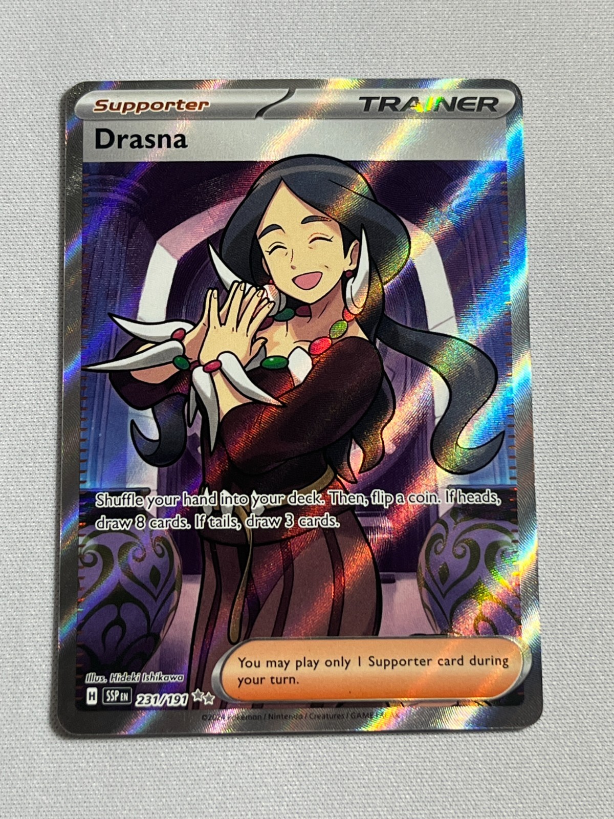 Pokemon Surging Sparks DRASNA 231/191 Ultra Rare
