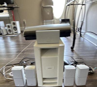 Bose Lifestyle 5.1 Channel Wired Home Theater Speaker System, White