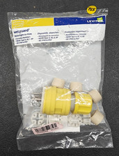 LEVITON 261-26W75 Wetguard Locking Male Plug L15-20 watertight. 20A 250V 3PH