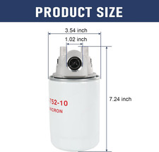 10 Micron Hydraulic Oil Filter Assembly Spin-on Design Return Line Indicator Gpm