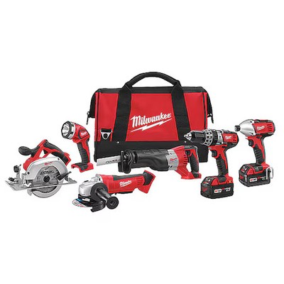 Milwaukee Tool 2696-26 M18 Cordless 6-Tool Combo Kit