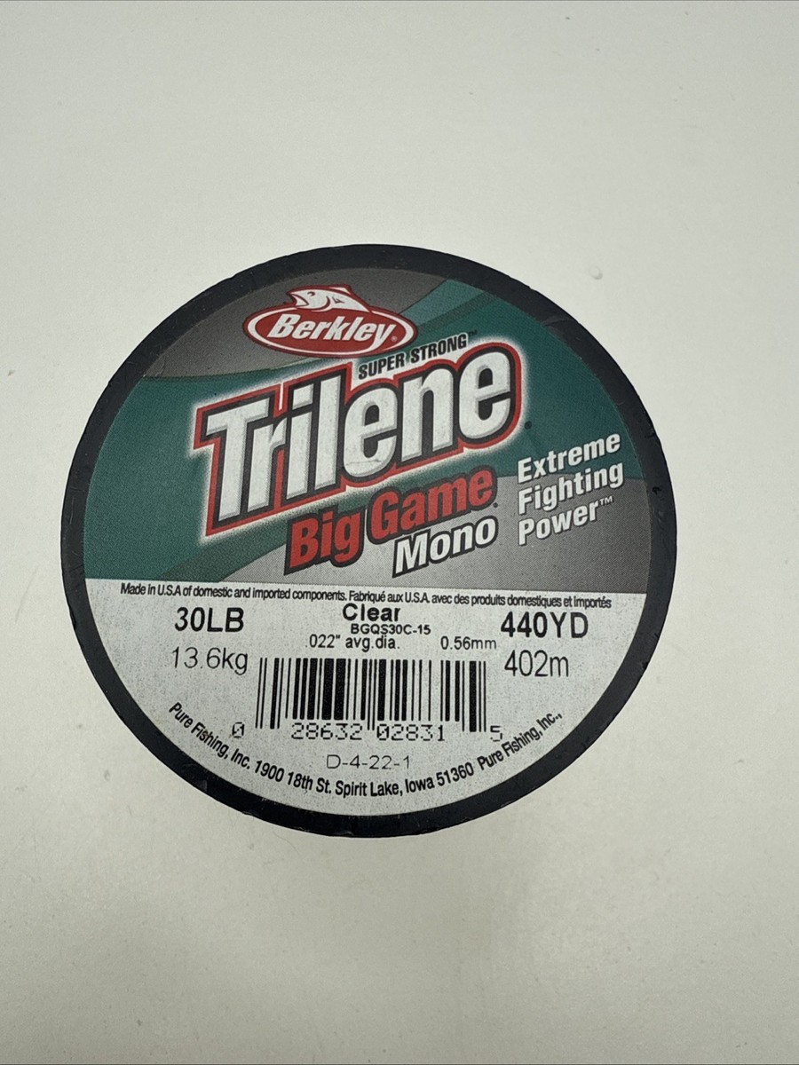 Berkley Trilene Big Game Mono Clear, 1/4 lb Spool Choose Size | eBay