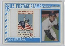 2015 Topps Heritage 1966 US Postage Stamp Relics 13/50 Juan Marichal HOF 0b0